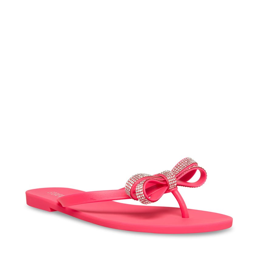 Pink Steve Madden Leanne Women's Flip Flops | PH 1624ZGA